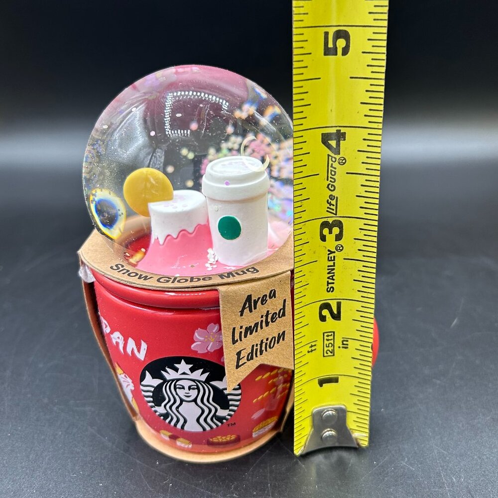 Starbucks Japan Snow Globe Mug 89mL Mt. Fuji Limited Edition New - Picture 10 of 11